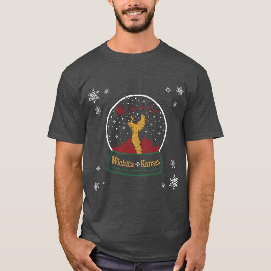 T-shirt Le Gardien du monde des neiges de Noël des Plaines (Devant)