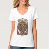 T-shirt Le Géant Doux : Conception Artistique d'Éléphant (Devant)