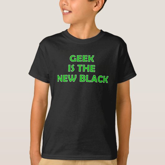 T-shirt Le geek est le nouveau noir (Devant)