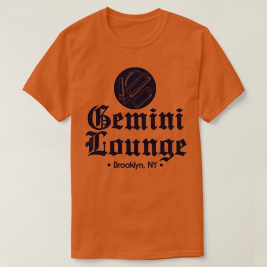 T-shirt Le Gemini Lounge Mafia Club Brooklyn New York (Design devant)