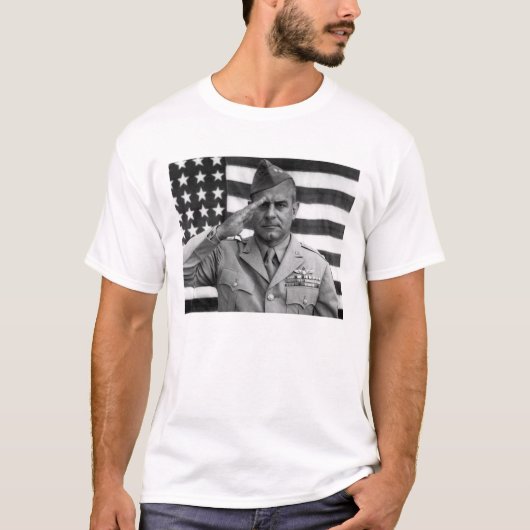T-shirt Le Général James Doolittle Saluting -- 2ÈME GUERRE (Devant)
