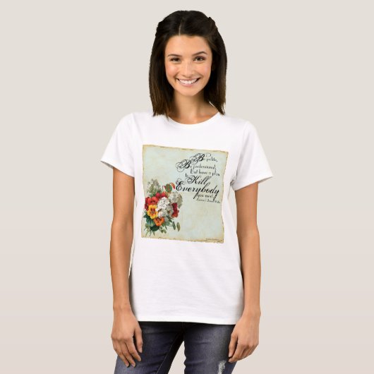 T-shirt Le Général James Mattis "Soyez Polis..." w/ Accent (Devant entier)