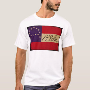 T-shirt Le Général Lee Headquarters Flag avec la signatu