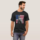 T-shirt Le Général Patton et le drapeau américain (Devant entier)