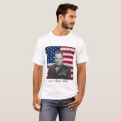 T-shirt Le Général Puller et le drapeau américain (Devant entier)