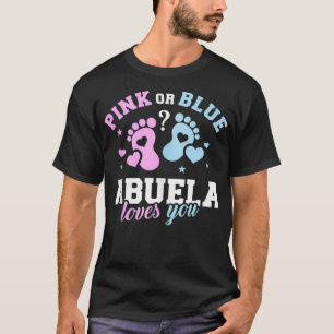 T-shirt Le genre révèle abuela grand-ma