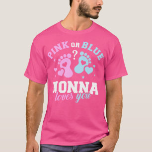 T-shirt Le genre révèle nonna grand-mère