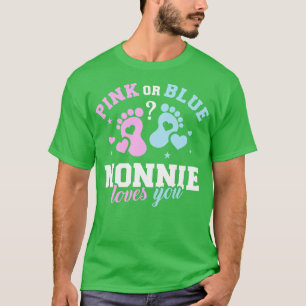 T-shirt Le genre révèle nonnie grand-mère