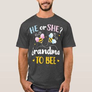T-shirt Le genre révèle qu'elle ou elle grand-mère corresp