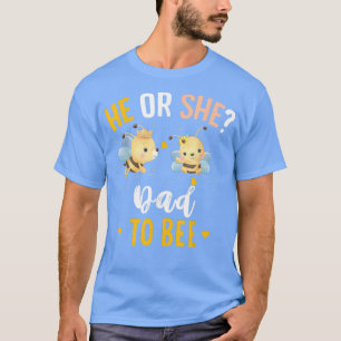 T-shirt Le genre révèle qu'il ou elle a un papa correspond