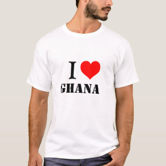 T-SHIRT LE GHANA, J'AIME LE GHANA