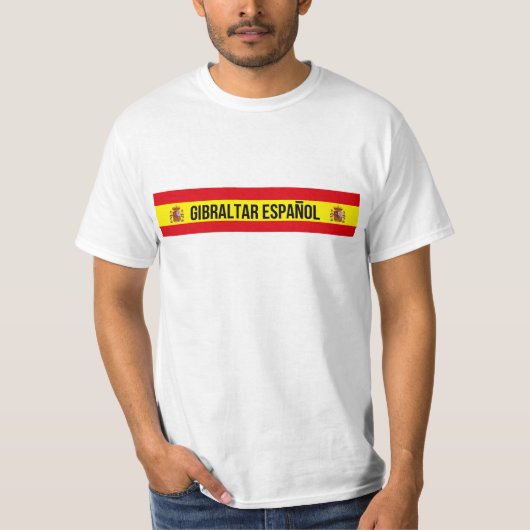 T-shirt Le Gibraltar Español - Espagnol Gibraltar (Devant)