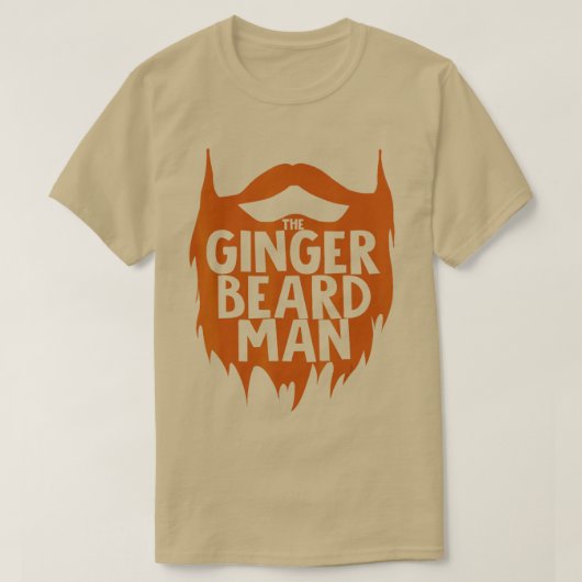 T-shirt Le Ginger Beard Man (Design devant)