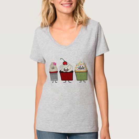 T-shirt Le glaçage de famille de petit gâteau arrose le (Devant)