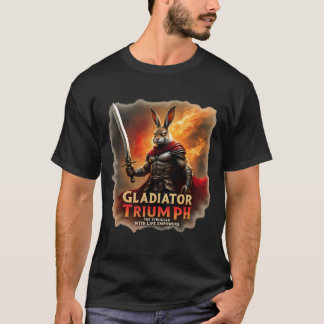 T-shirt Le gladiateur triomphe La lutte avec la vie donne