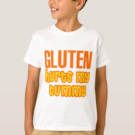 T-shirt Le gluten blesse mon ventre (Devant)