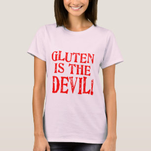 T-shirt Le gluten est le diable