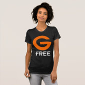 T-shirt Le gluten libre de G libèrent (Devant entier)