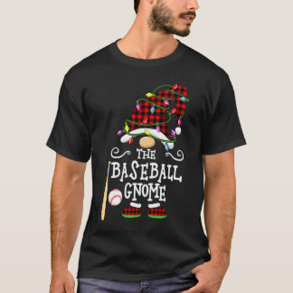 T-shirt Le Gnome de Baseball de Noël pour la Famille