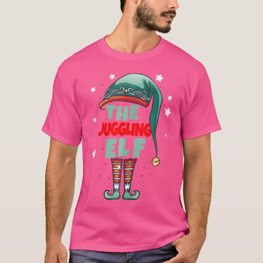 T-shirt Le Gnome de Noël Jongleur - Noël de Jonglage (Devant)