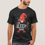 T-shirt Le Gnome endormi qui correspond au Gnome de Noël f<br><div class="desc">Chemise de Pyjama Gnome Gnome de Noël de la famille jumelée au sommeil</div>