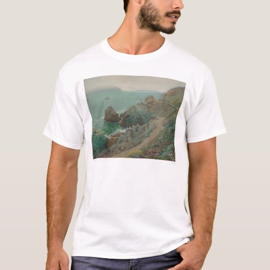 T-shirt Le Golden Gate de la falaise d'océan (1154) (Devant)