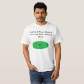 T-shirt Le golf est un morceau de gâteau… Chemise de (Devant entier)