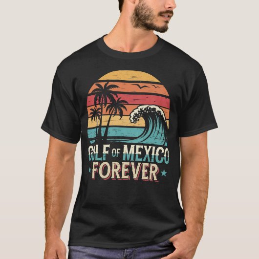T-shirt Le golfe du Mexique pour le surf éternel (Devant)