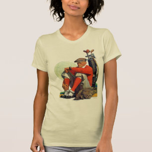 T-shirt Le golfeur a continué l'attente