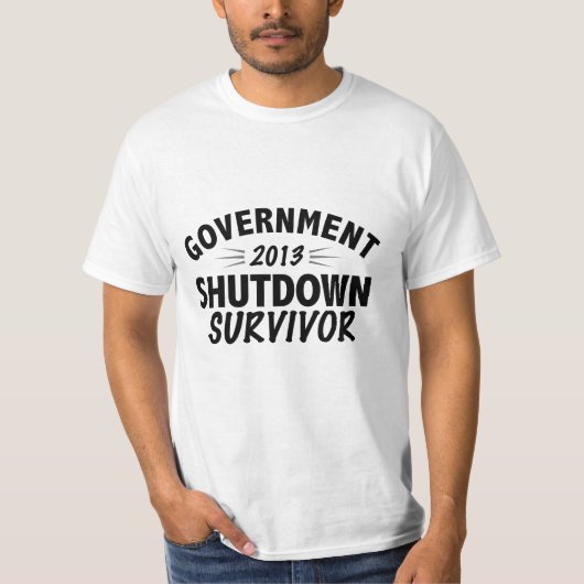 T-shirt Le gouvernement arrête le survivant (Devant)