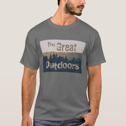 T-shirt Le grand extérieur rustique (Devant)