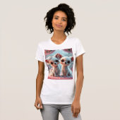 T-shirt Le grand jour de Cupid : un Mariage d'amour chiot (Devant entier)