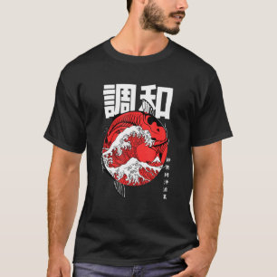 T-shirt Le Grand Koi Du Poisson Kanagawa Grande Vague