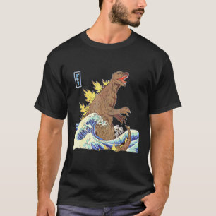 T-shirt LE GRAND MONSTRE OFF KANAGAWA #TeamGodzilla Jaune