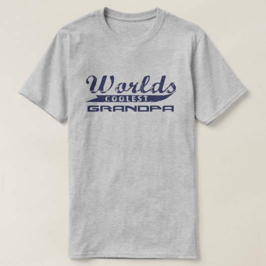 T-shirt Le grand-papa le plus frais du monde (Design devant)