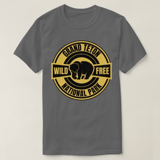 T-shirt le grand parc national de Teton (Design devant)