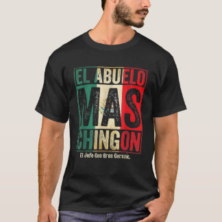 T-shirt Le Grand-Père Chef Le Plus Fort Avec Un Grand Cœur