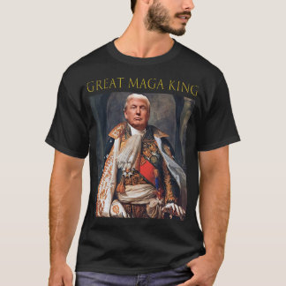 T-shirt Le Grand Roi Maga Funny Trump Ultra Maga King T-