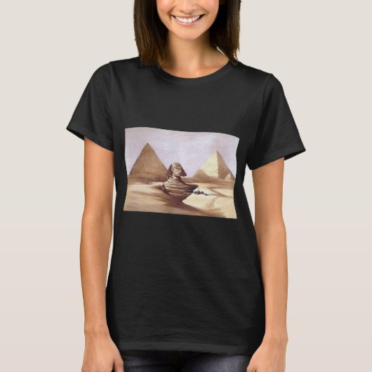T-shirt Le Grand Sphinx, Pyramides de Gizeh (Devant)