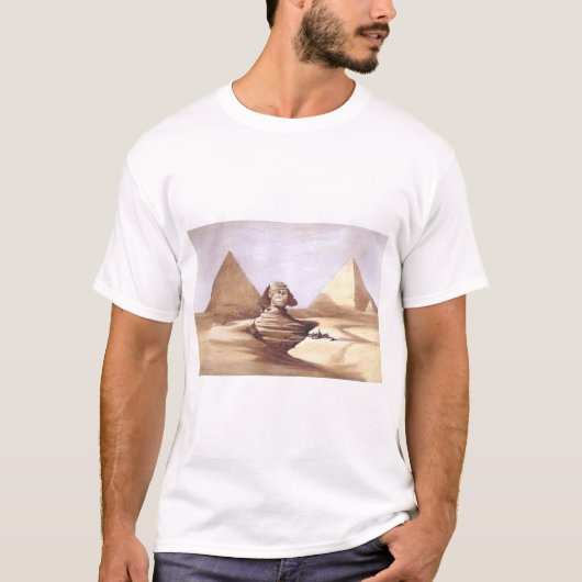 T-shirt Le Grand Sphinx, Pyramides de Gizeh (Devant)
