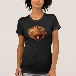 T-shirt Le grès de D&D d20 et le SAHARA bronzage meurent