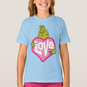 T-shirt Le Grinch Cœur Rose Amour