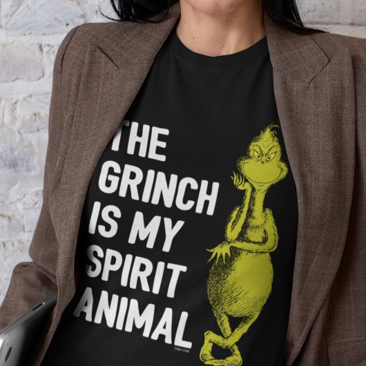 T-shirt Le Grinch est mon animal spirituel Citation T-Shir
