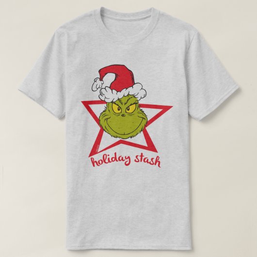 T-shirt Le Grinch | Étiquette de vacances (Design devant)