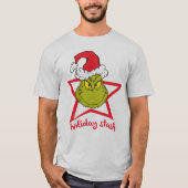 T-shirt Le Grinch | Étiquette de vacances (Devant)