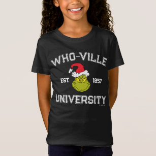 T-Shirt Le Grinch   Who-ville University Est 1957