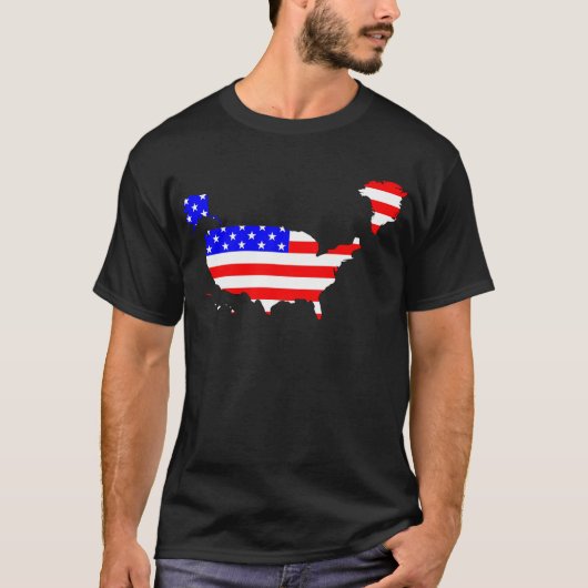 T-shirt Le Groenland achète Trump American Flag USA Graphi (Devant)