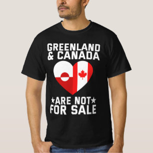 T-shirt Le Groenland Et Le Canada Ne Sont Pas À Vendre