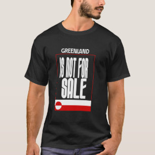T-shirt Le Groenland n'est pas à vendre, Drapeau du Groenl