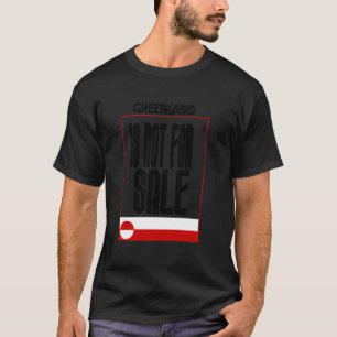 T-shirt Le Groenland n'est pas à vendre, Drapeau du Groenl